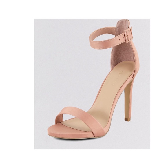 Rose gold heels shoes New look size US 7  KU 5 - Picture 3 of 8